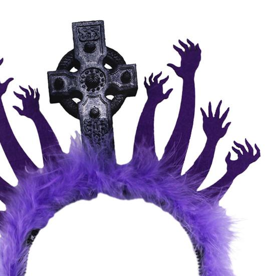 Повязка для волос на Хэллоуин, уникальный аксессуар для костюма, головной убор для вечеринок, косплей