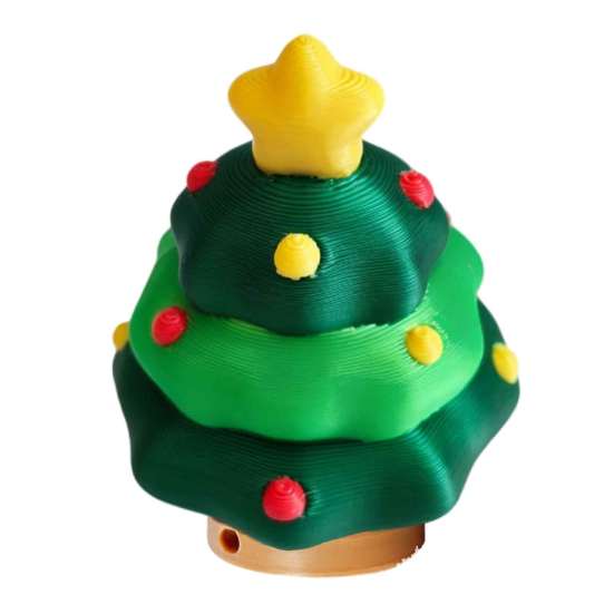 Подарочки для вечеринки, Брелок-кликер Christmas Tree Fidget Clicker, 3D-печатная фигурка в форме елки, Снятие стресса, Наполнитель для рождественских чулок, Игрушка для детей, Сенсорная фигурка
