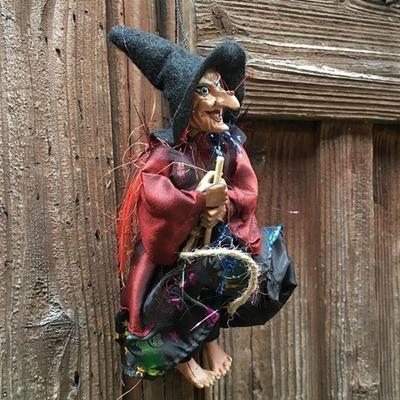 Патио Случайный Цвет Ужас Подвесная Хэллоуинская Колдунья Украшение Фигурка Подвеска