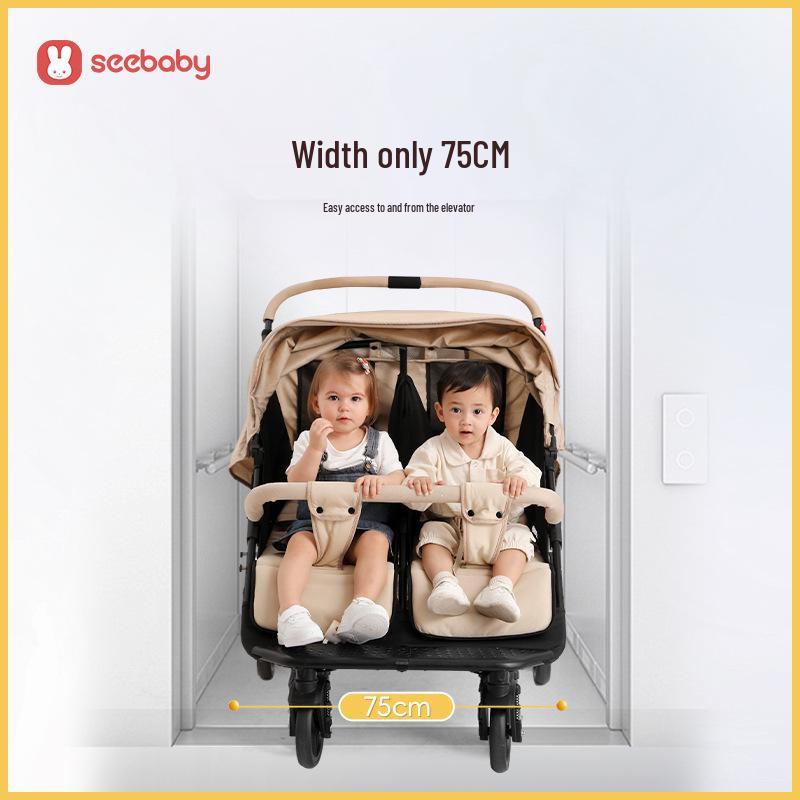Складная коляска-трансформер SEEBABY для двойни, бок о бок
