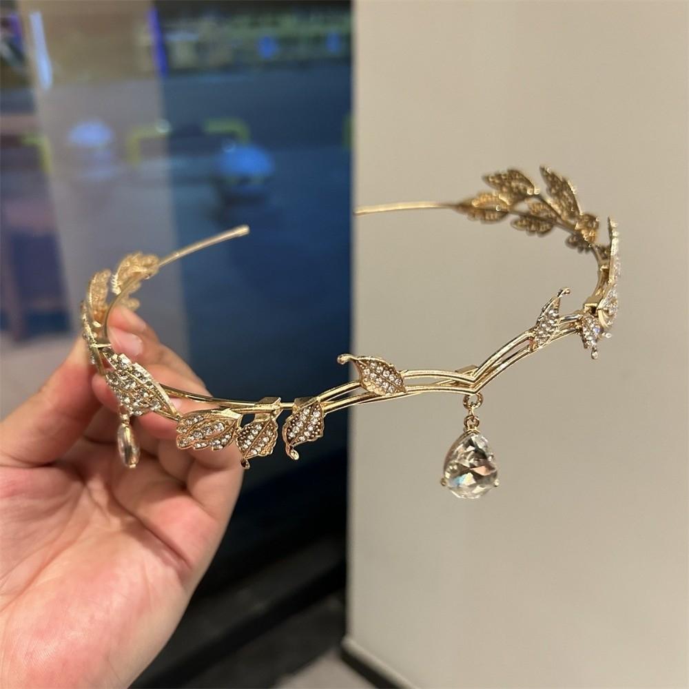 Листья Форма Брови Капля Повязка на Голову Стразы Свадебная Тиара Фея Цепочка на Лоб Подвеска