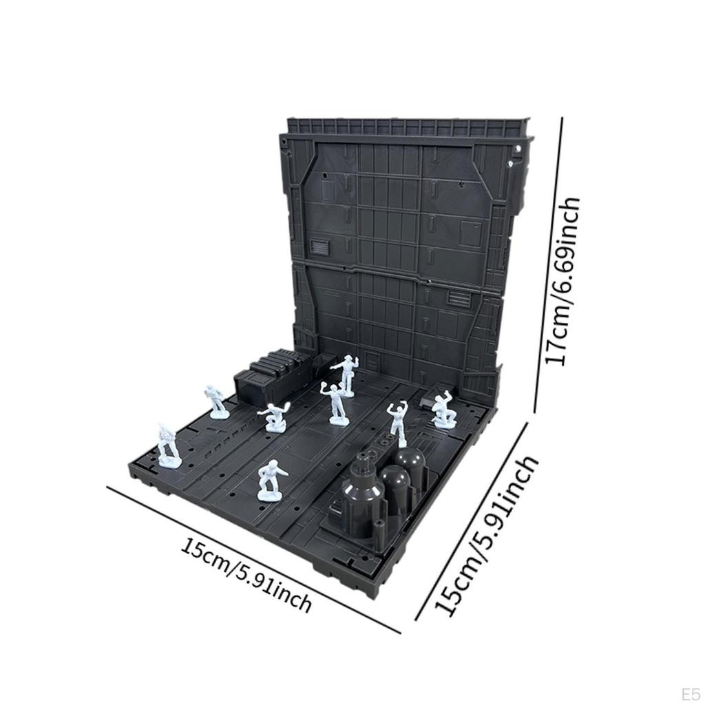 Подставка для фигурок для гаражной диорамы, для хранения моделей, 15x15x17см