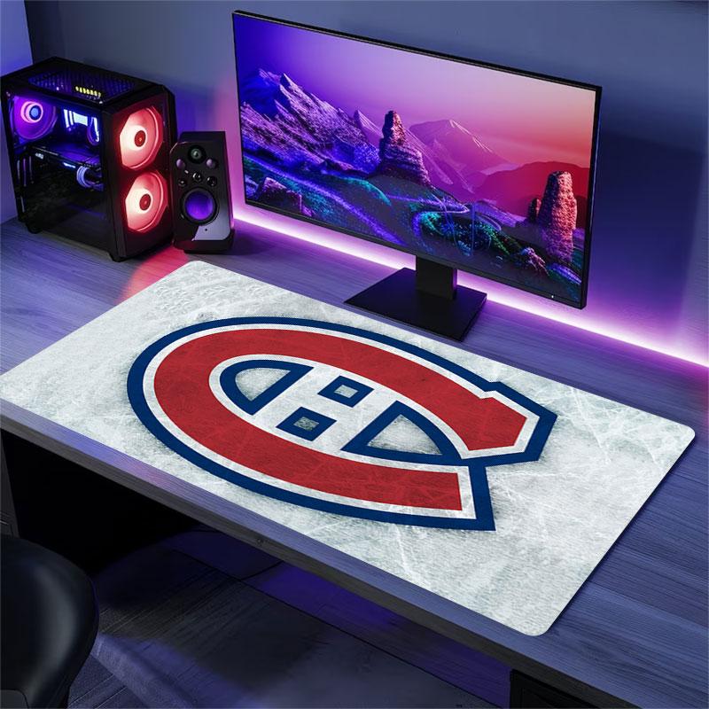 Коврик для мыши Montreal Canadiens, Большой игровой коврик для стола, Нескользящий XXL коврик для мыши для ноутбука и планшета, Игровой коврик для мини-ПК со прошитыми краями