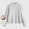 LUOZI Men's 100% Wool Round Neck Sweater
