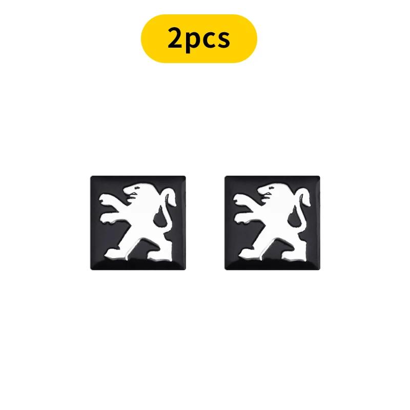 Автостайлинг Автомобильный брелок с логотипом Значок Кнопка радио Наклейка Для Peugeot 206 307 308 3008 207 208 407 508 2008 5008 107 106