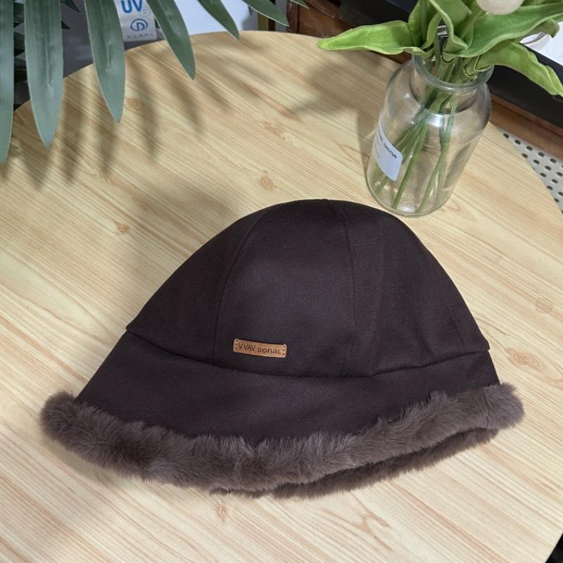 Панама, утолщенная теплая пушистая зимняя рыбацкая шапка на флисовой подкладке