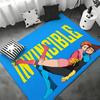 Аниме I-Invincible Коврик для пола Спальня Гостиная Фланелевый Коврик для двери Нескользящий Домашний декор