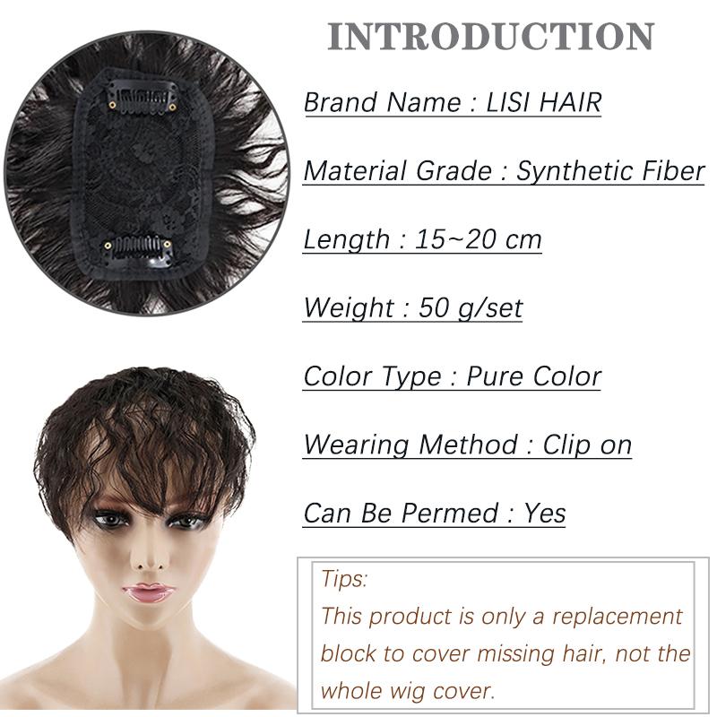 LISI HAIR Женский натуральный парик, 3D воздушные волосы для наращивания, искусственная заколка для волос, чистый цвет, парики из высокотемпературного волокна, повседневная одежда