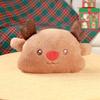Christmas Santa Plush Toy Reindeer Pillow Soft Decor Gift For Holiday Season