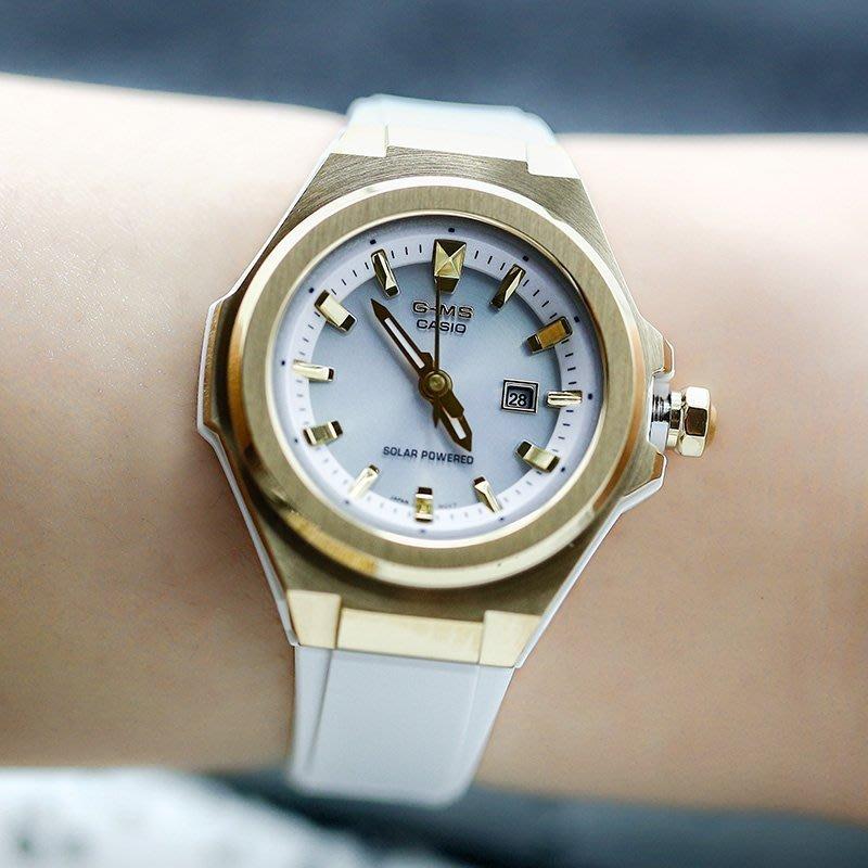 Casio Baby-G Спортивные Водонепроницаемые Ударопрочные Часы Солнечный Кварцевый Механизм Ремешок из Смолы Женские Часы Серебристые MSG-S500G-7APR