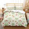 Daisy Duvet Cover Set White Floral Pattern Bedding Set Romantic Leaves And Flower Comforter Cover Full Queen For Girl Women Teen