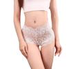 Ladies' Lace Hollow Boxer Briefs - Mid-Waist, Sexy, Breathable, European & American Style