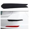 39.9 X 4.7CM 2/4pcs Bumper Protector Guard Strip Universal Rubber Auto Front Rear Bumper Protector Scratch Sticker Car