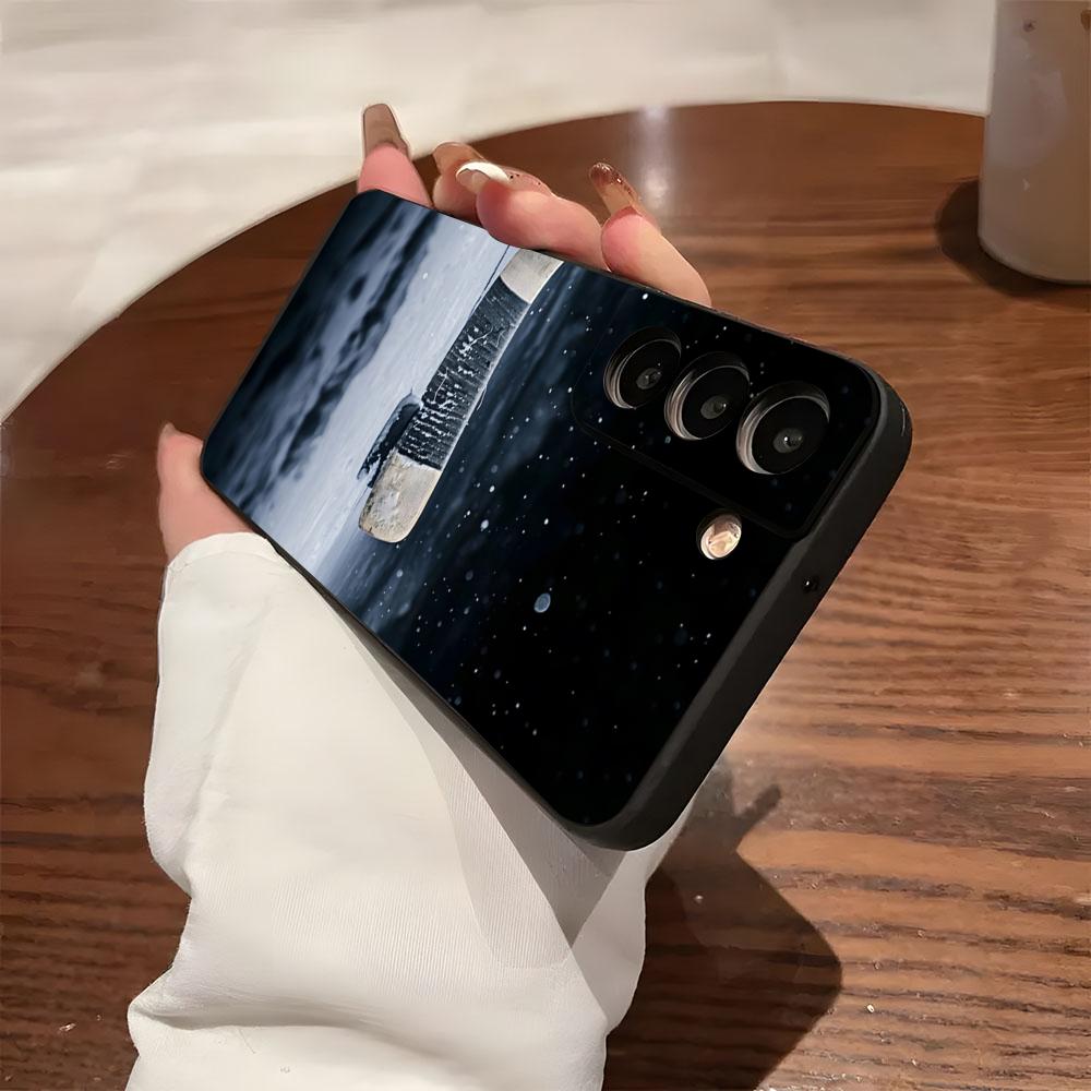 Чехол для телефона с рисунком хоккейной площадки и шайбы для Samsung S26 S25 S24 FE S23 S22 S21 Plus S20 Ultra Note20Ultra Черный Мягкий