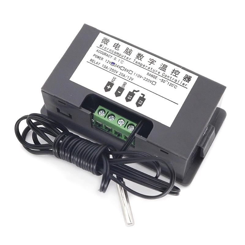 W3230 DC 12V 24V 110V 220V AC цифровой регулятор температуры светодиодный дисплей термостат с переключателем нагрева и охлаждения NTC датчик