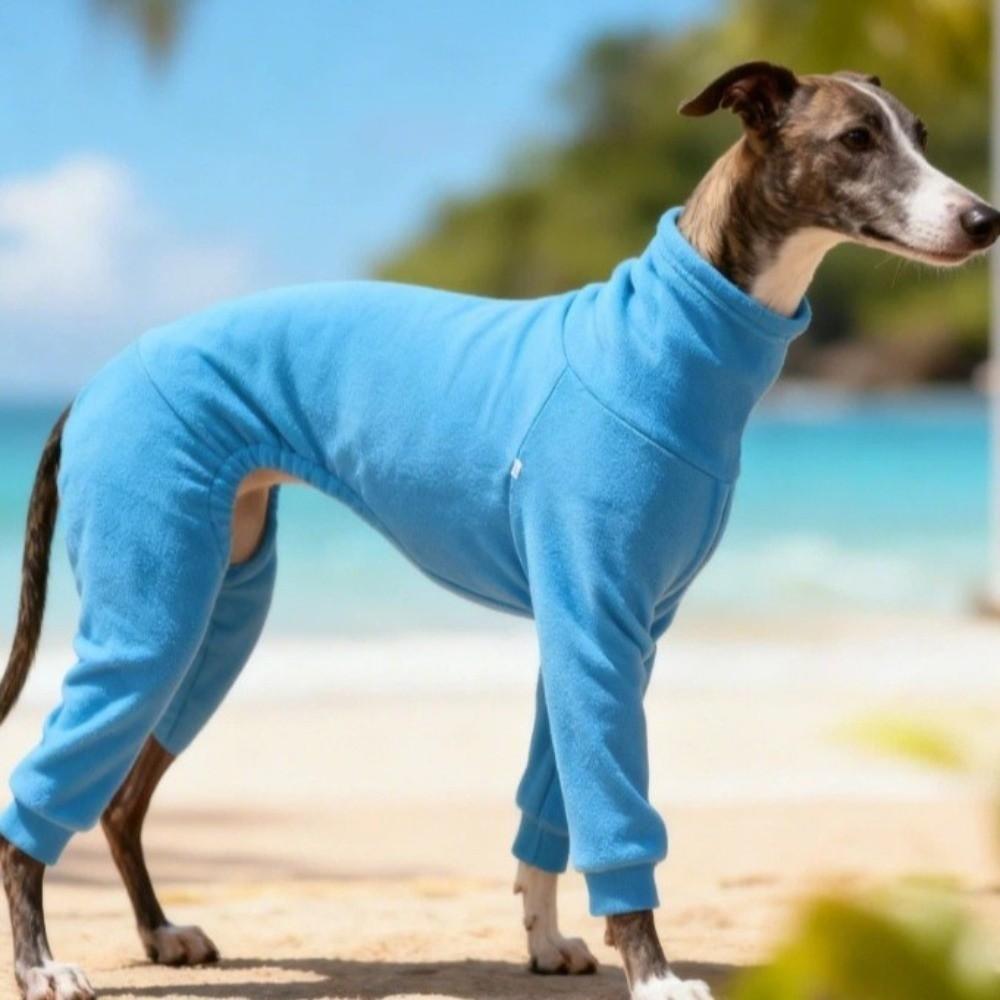 Polar Fleece Winter Dog Jumpsuit Windproof High Neck Pet Turtleneck Clothes Soft Comfortable Dog Warm Coat Autumn Winter