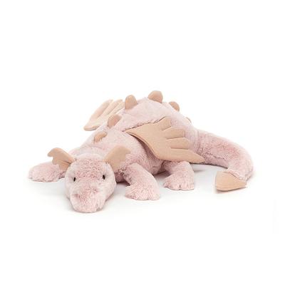 Jellycat Мифическая серия животных Розовый дракон Милая кукла Плюшевая кукла 19 см высотой