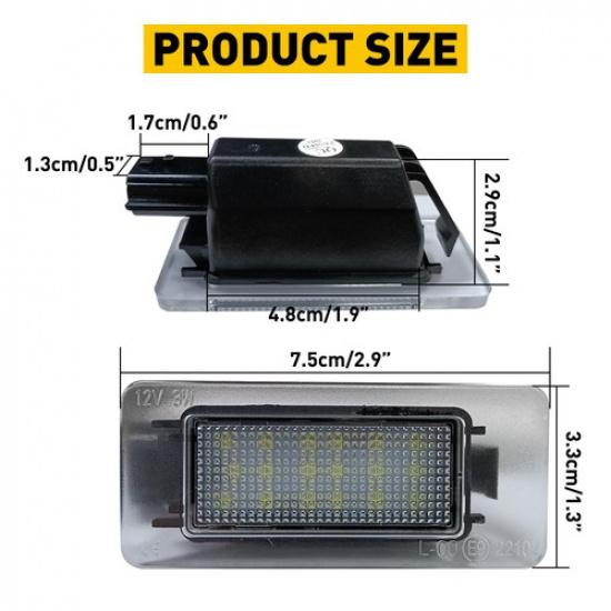 White LED Plate License Light For   6Th  Nissan Gen Altima 18SMD