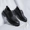 Men'S Casual Shoes Spring And Autumn Popular Men'S Shoes Trend Versatile British Style Black Leather Shoes 20358-R