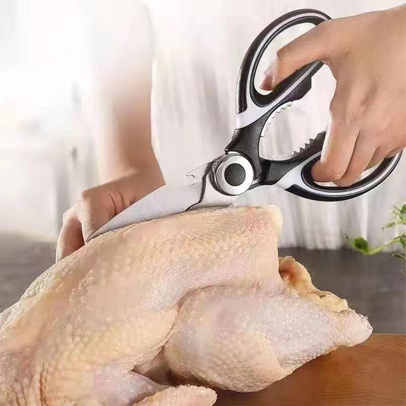 Сверхмощные кухонные ножницы, острые кухонные ножницы, универсальные ножницы из нержавеющей стали, кухонные ножницы для курицы, птицы, рыбы, мяса
