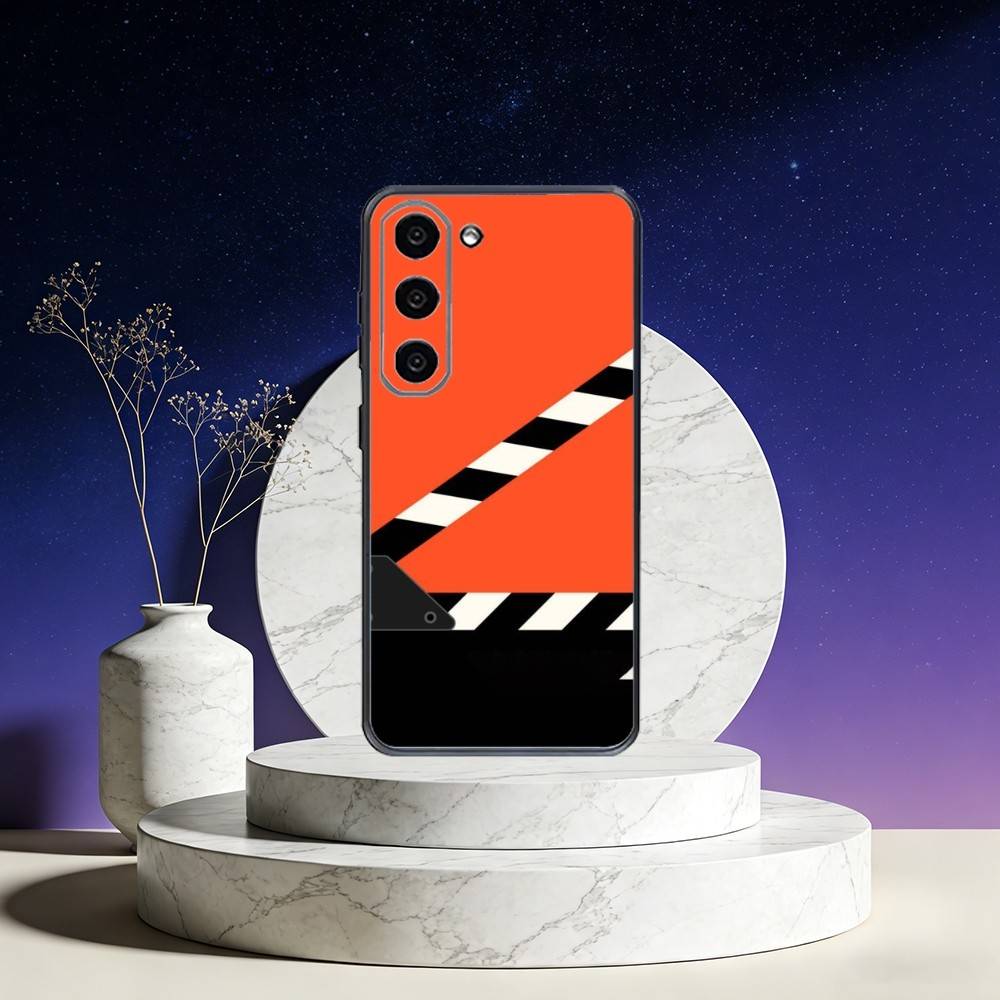 Movie Clapperboard Clapper Board Phone Case For Samsung Galaxy A73,A72,A71,A70,A53,A52,A51,Others Soft Black Cover