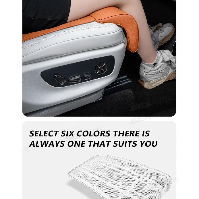 SEAMETAL Universal Car Seat Cushion Leg Extender Breathable Car Seat Leg Support Extension Pad Memory Foam for Car Accessories