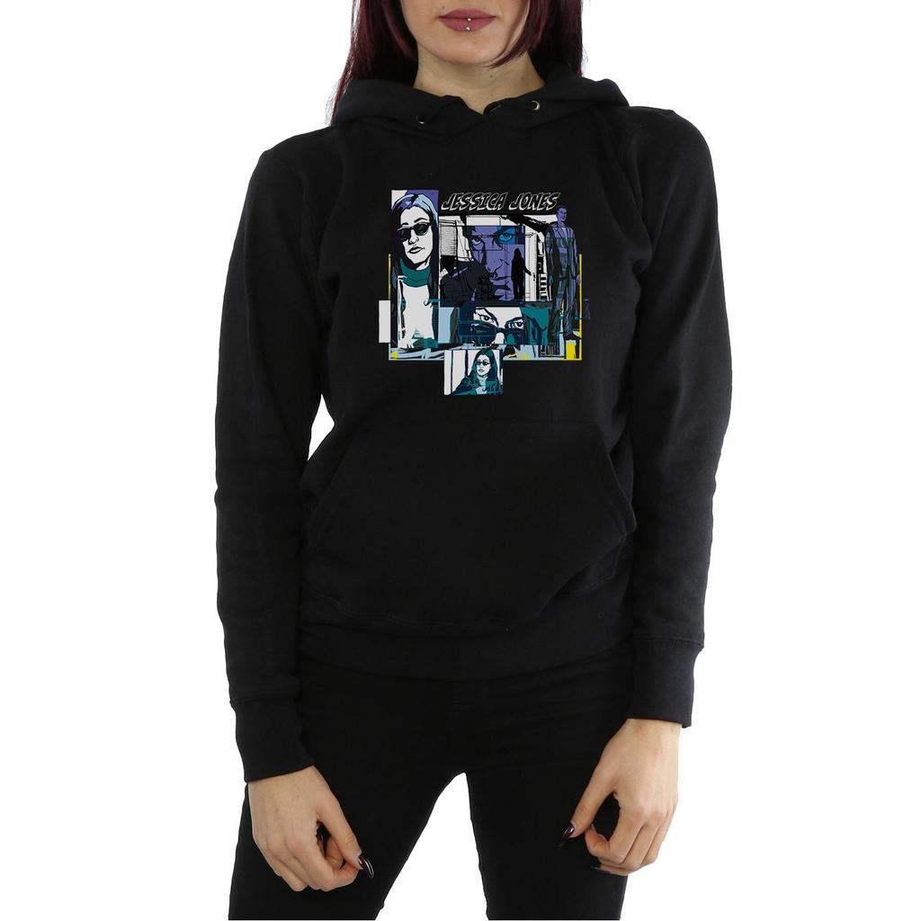 Marvel Womens/Ladies Jessica Jones Comic Panels Hoodie