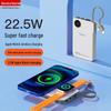 Магнитный power bank Newman AL25 с двойным кабелем для быстрой зарядки