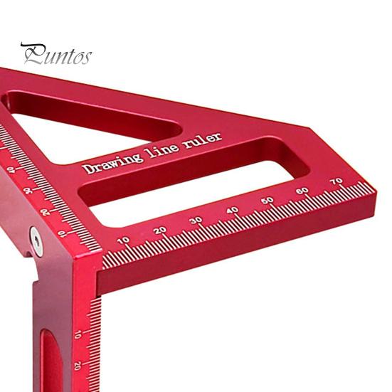 3D многоугловая измерительная линейка, высокоточный легкий портативный транспортир из алюминиевого сплава с углом наклона 45/90 градусов для деревообработки