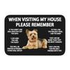 Peeking Dog Jack Russell Terrier Front Door Floor Entrance Mat Outdoor Pet Animal Bath Kitchen Doormat Living Room Carpet Rug