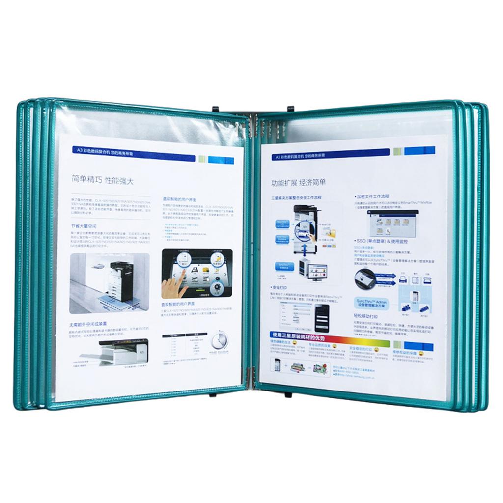 Настенный органайзер для справочной системы с 10 карманами для легкой загрузки и крепежными винтами для складской лаборатории
