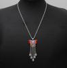 Bohemian Long Fringed Water Drop Earrings Retro Ethnic Style Earrings Women'S Colorful Butterfly Necklace Women'S