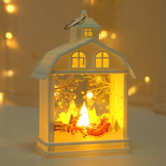 Yousheng Christmas House Wind Light Нежный светодиодный ночник Снеговик Санта-Клаус Лось Элемент Создает атмосферу Окружающее освещение Подвесные украшения на окна
