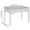 VidaXL Garden Lounge Set 3 Pcs with Cushions Grey Wicker 319907