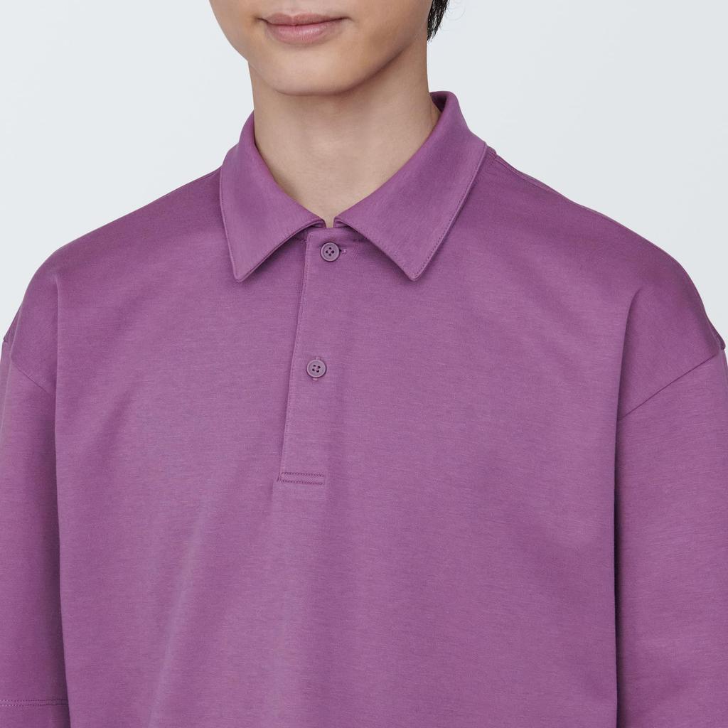 MUJI Cool UV Protection Wide Half Sleeve Polo Shirt AB1M5A4S Pink XL Men's Men's Men's