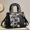 The New Spring and Summer Fashion Niche Ladies Crocodile Single Shoulder Crossbody Bag All Matching Handbag