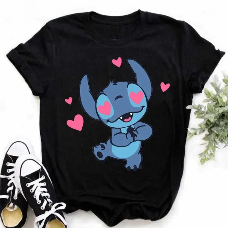 Kawaii Lion Print Women T-shirt Harajuku 2025 Summer Steetwear Short Sleeves T Shirts Clothing Cute O-Neck Y2k Clothes Tops Tees