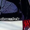 Забавная наклейка для стайлинга автомобиля, медленная, как F * CK, наклейка с надписью на окно кузова мотоцикла