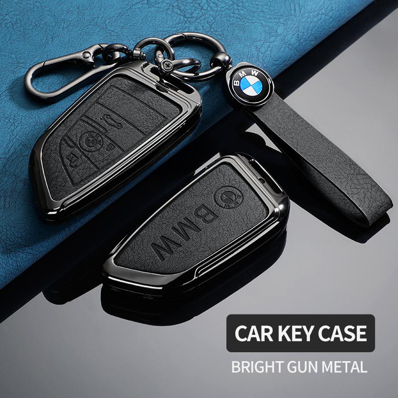 BMW Leather Car Key Case Protective Shell for BMW X1 X3 X5 X6 X7 1 3 5 6 7 Series G20 G30 G11 F15 F16 G01 G02 F48 Accessories G222