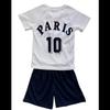 Ensemble Football Enfant - Inspiré de Paris - Maillot et short - Blanc et Bleu - - Blanc