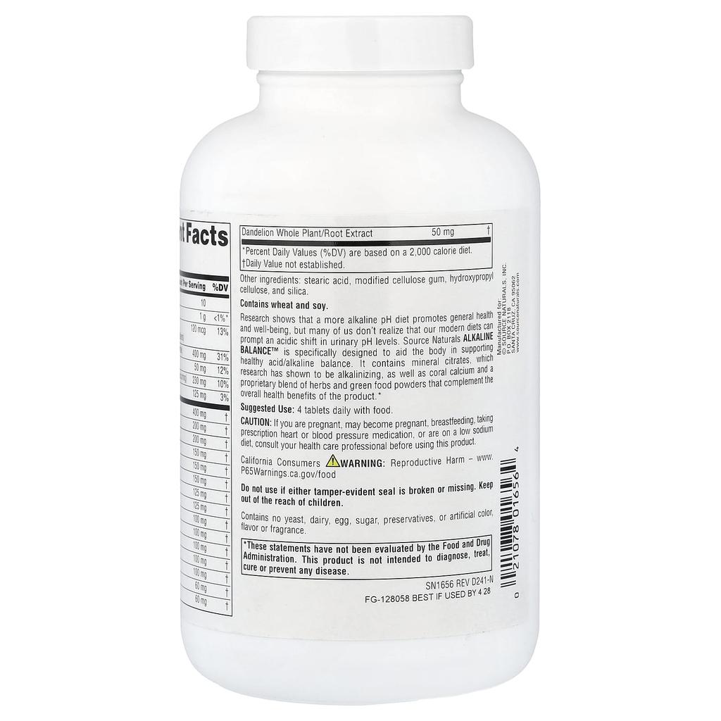 Source Naturals, Alkaline Balance™, 120 Tablets