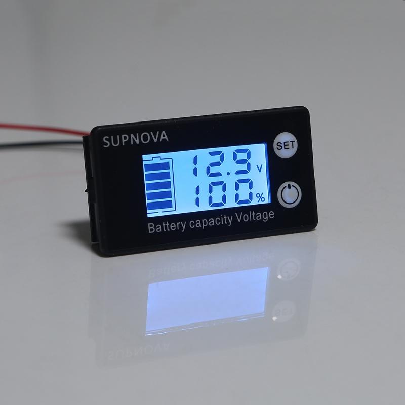 DC 7-68V 12V 24V 48V 60V Индикатор емкости аккумулятора Тестер Цифровой вольтметр Напряжения для Автомобиля Мотоцикла