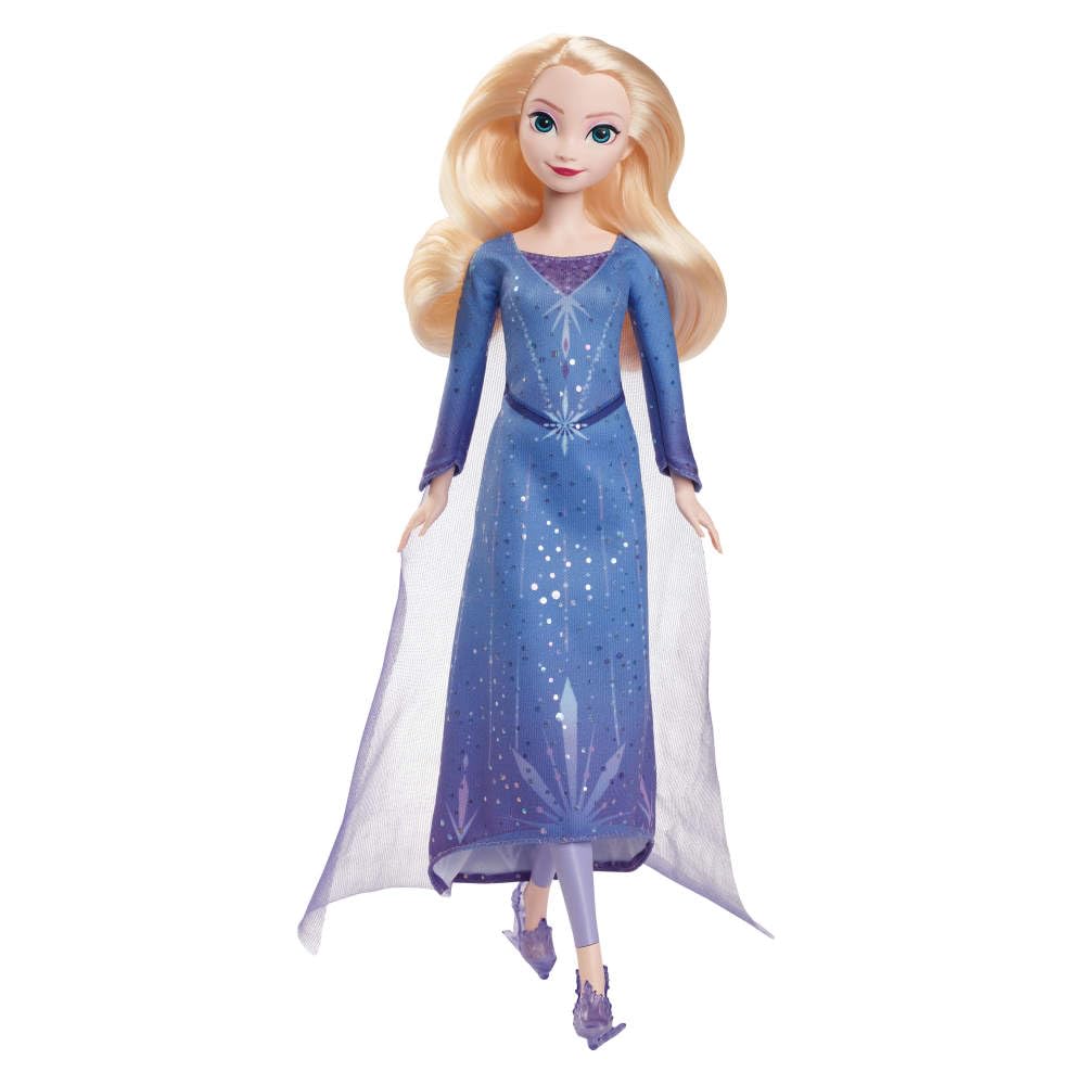 Mattel Disney Frozen Elsa Ice Skating Fashion Doll JBG53 - Removable Dress, Bendable Knees, Skates Included, Ages 3+