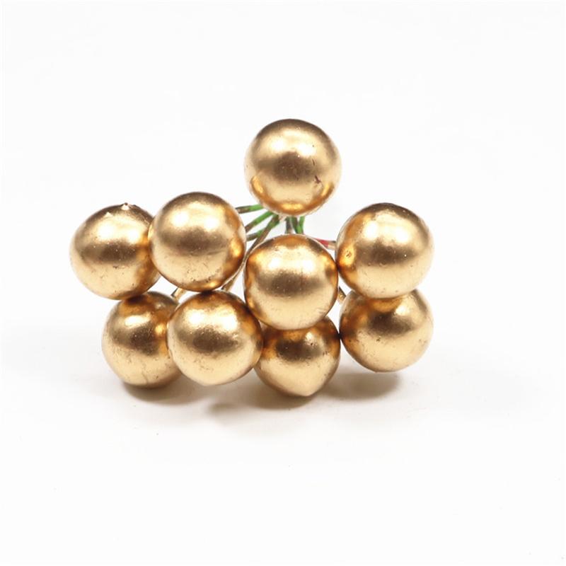 Рождественские маленькие ягоды вишни DIY маленькие ягоды 100 шт. свадебные принадлежности украшения мини тычинки цветы аксессуары