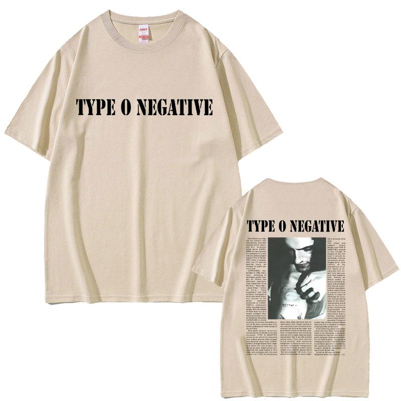 Футболки Rock Band Type O Negative Peter Steele Унисекс Женские Винтажные Металлические Готические Футболки Мужские Повседневные Большого Размера Из Чистого Хлопка