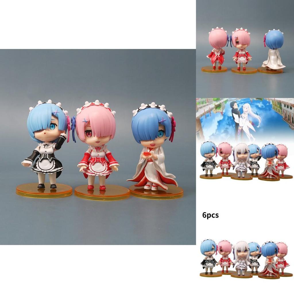 Collectible 9cm Anime Statues Of Rem And Ram From Zero Two World For Enthusiasts