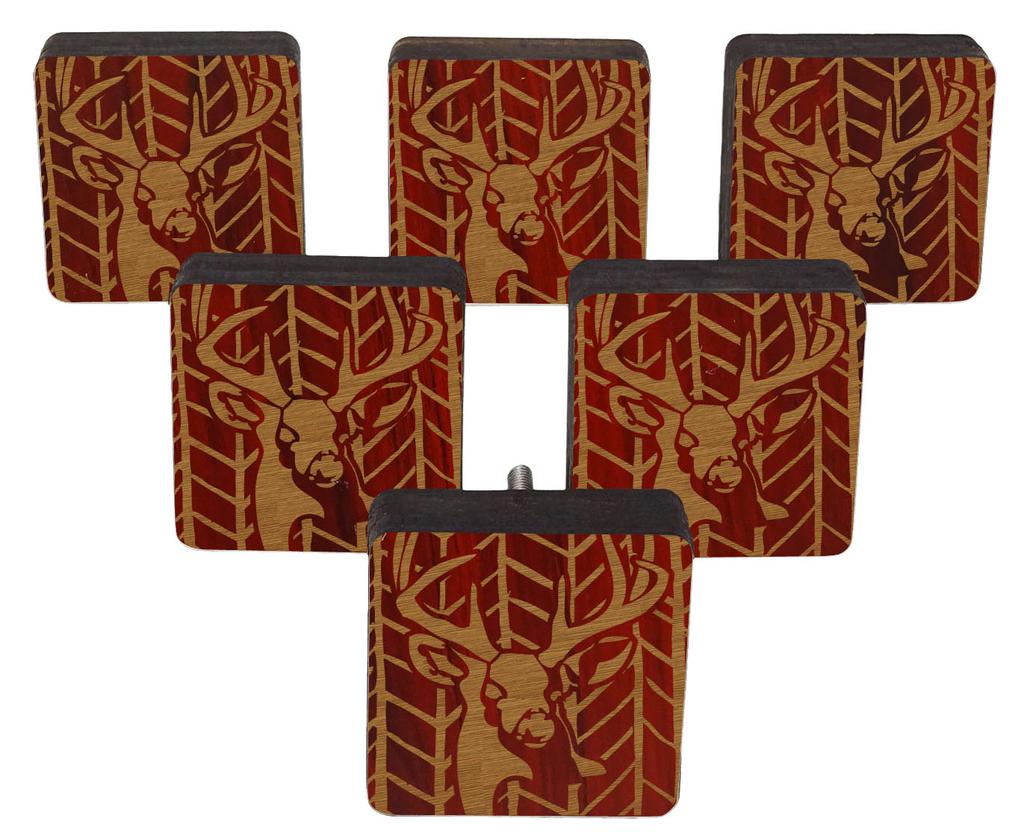 IBA Indianbeautifulart коричневые ручки с гравировкой 10 шт. мебельные деревянные ручки-гребешки в деревенском стиле