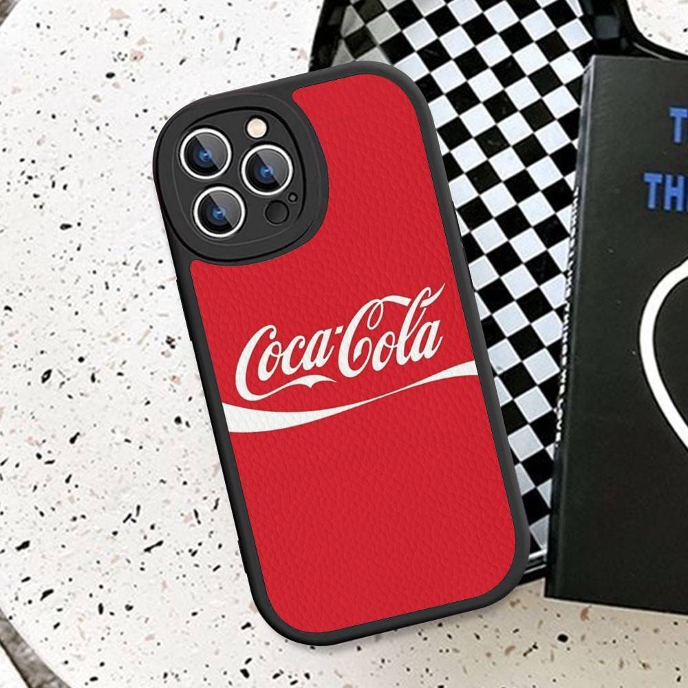 Кожаный чехол для телефона Coca-cola Vintage для iPhone 16 15 14 17 Pro Max 11 12 Mini Plus Мягкий корпус