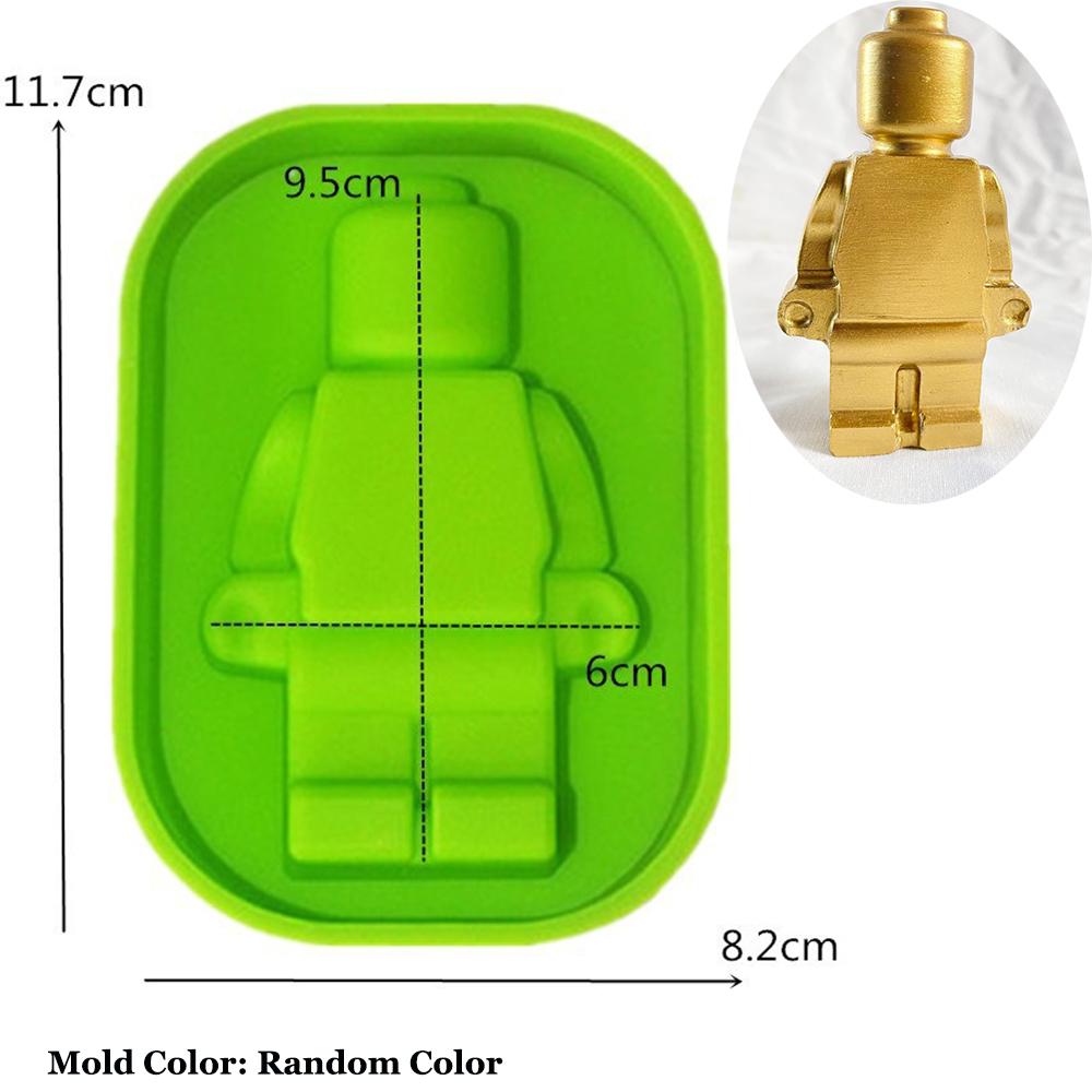 Творческий робот силиконовая форма для свечей бетон гипс шоколадная форма для выпечки украшения дома рождественские подарки товары для творчества
