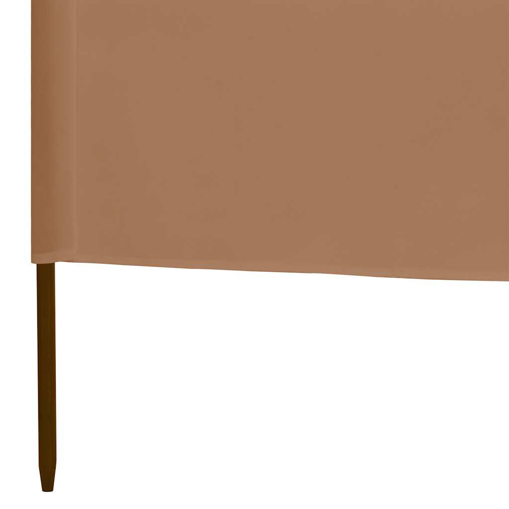 3 Piece Windscreen Mesh 400 x 80 cm Taupe